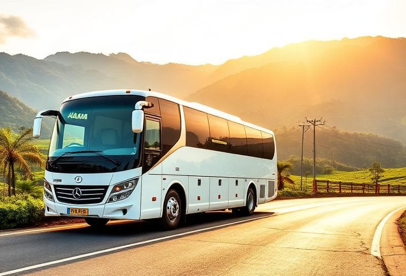 Full-size passenger coach for group travel