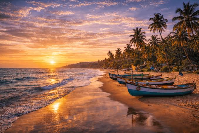 Beach scenery for a Goa holiday