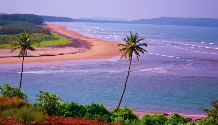 Coastal beach scenery for a Konkan road trip